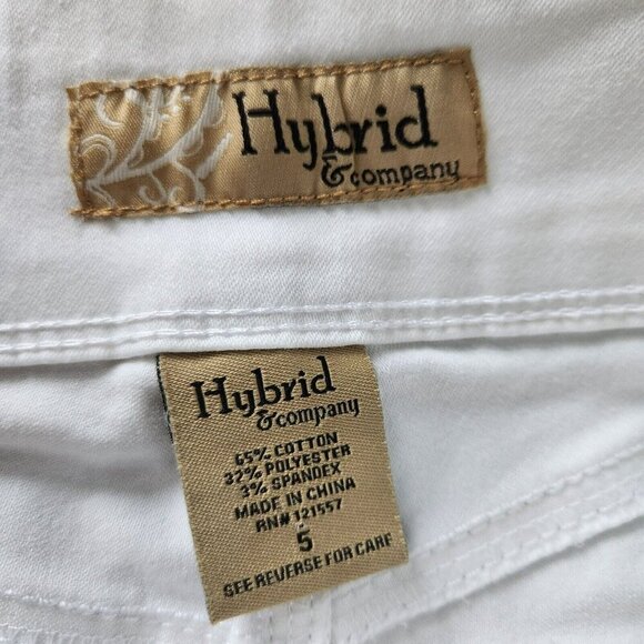 Hybrid And Company Women Size 5 Butt Lift V2 Super Comfy Stretch Denim Capri NEW - Picture 7 of 11